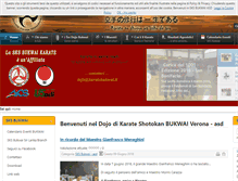 Tablet Screenshot of karatebukwai.it